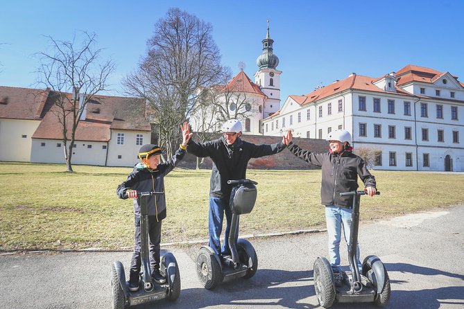 1.5h Small Group Segway Tour & Free Taxi Transfer ️with PragueWay - Stop 2: The Strahov Stadium, Sokol Roots, and Big Numbers