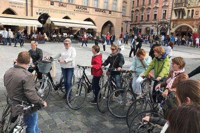 3-hour Complete Prague Bike Tour - Obecní dům and Wenceslas Square: towers, old walls, and modern politics
