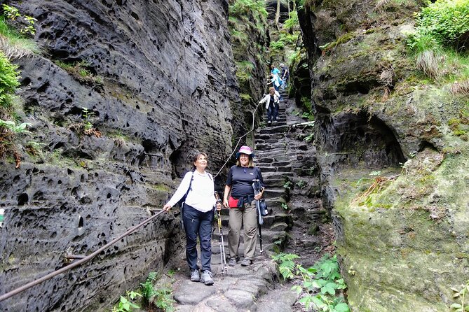 Bohemian & Saxon Switzerland Nature Escape from Prague - Tiské stěny: the rock labyrinth and Narnia-style atmosphere