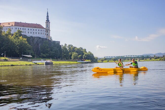 Canoeing on the Elbe river + Bike rental from Děčín to Bad Schandau - The meet-up: Kemp DěčínPolabí and how the day flows