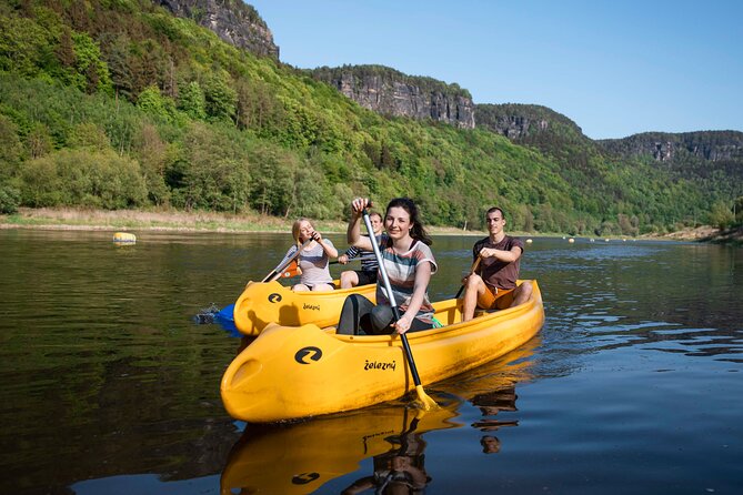 Canoeing on the Elbe river from Děčín to Bad Schandau - Price, timing, and group size: value for about $17