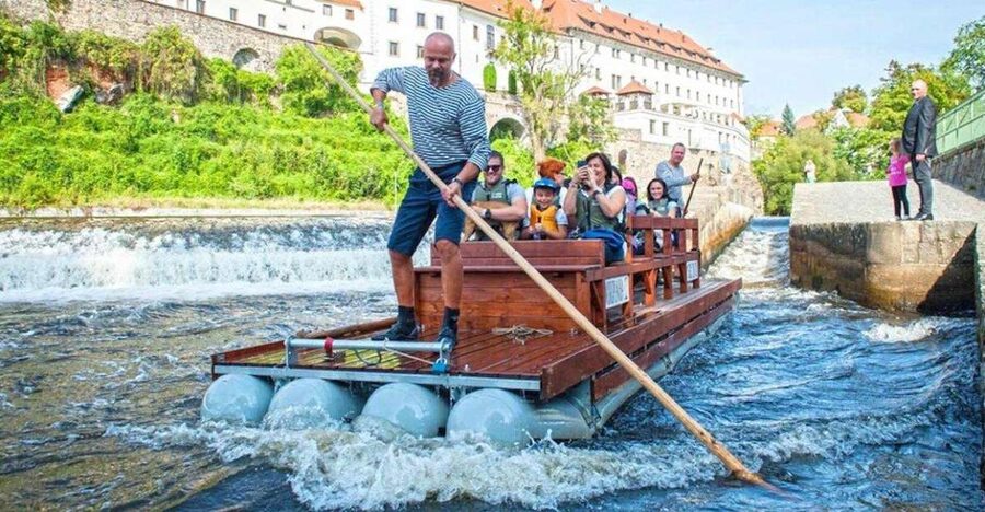 Český Krumlov: Wooden Raft River Cruise - Landmark Views You Get From the River Side