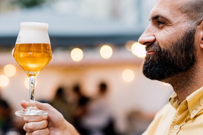 Craft Beer Tasting in Prague - The Host and Group Energy: Daniel, Jirka, and a Lively Table