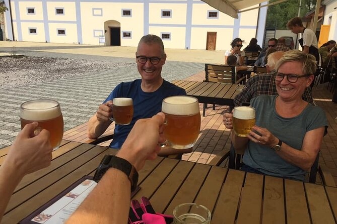 E Bike Day Trip I Visit a Roman Castle and Taste Craft Beer - Karlstejn Castle, quick look, then onward