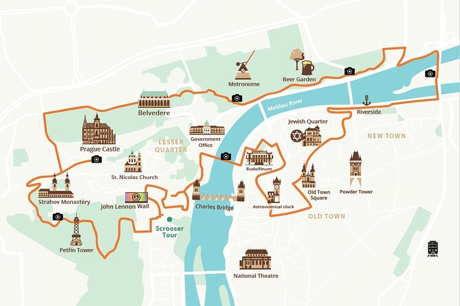 E-BIKE TOUR: 10 Must-See Landmarks & Viewpoints in Prague 1-8per. - Old Town Square, Jewish Town Hall, and the Astronomical Clock