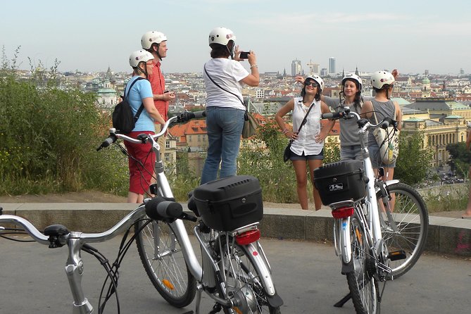 Ebike Prague Tour - Nový Svět: Riding Toward the Castle District