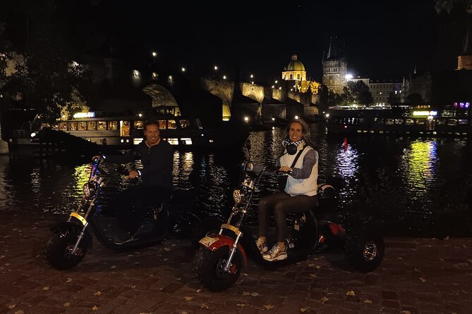Electric Trike Night Tour in Prague - Live Guided - Letná Park for views you can actually see at speed