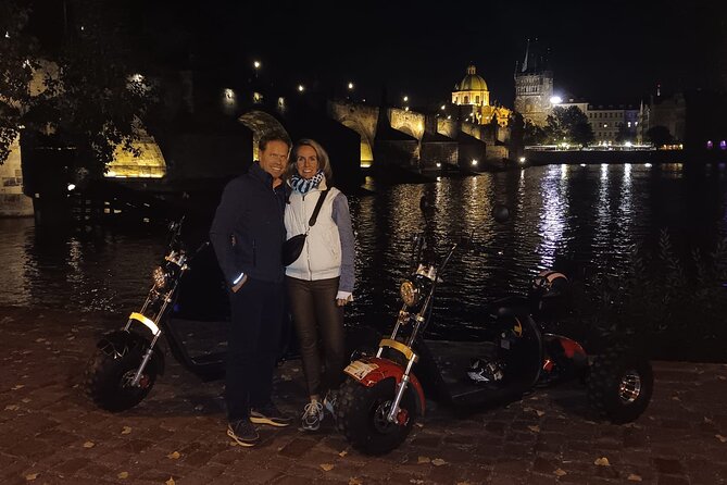 Electric Trike Night Tour in Prague - Live Guided - Prague Castle from the outside, then a monastery beer stop