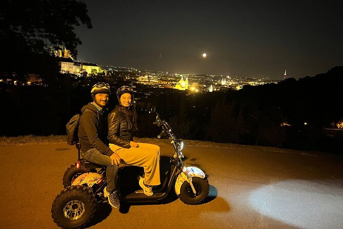 Electric Trike Night Tour in Prague - Live Guided - Parizská Street and Old Town Square, capped with the astronomical clock