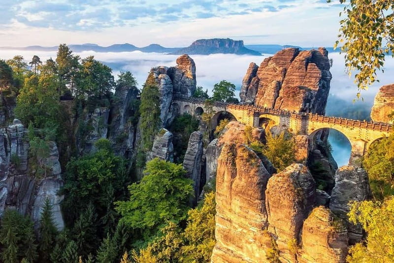 From Prague: Bohemian & Saxon Switzerland All Inclusive Tour - Tisa Rocks Narnia Maze: Sandstone Labyrinth, Movie-Set Magic