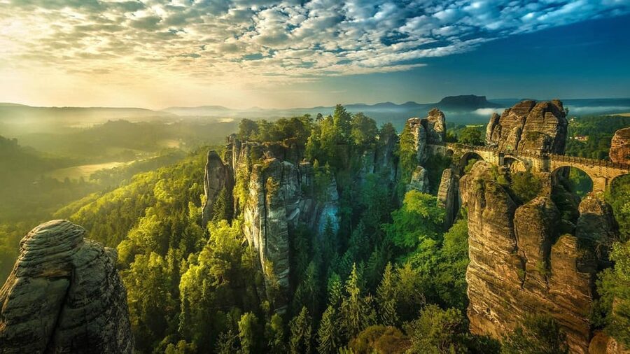 From Prague: Bohemian & Saxon Switzerland Iconic Day Trip - Bastei Bridge: Your First Real Taste of the Sandstone Drama