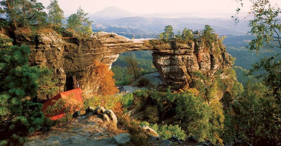 From Prague: Bohemian & Saxon Switzerland Semi Private Tour - Bastei Bridge and Neurathen Castle: the classic cliff experience
