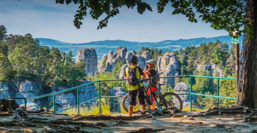 From Prague: E-Mountain Biking Trip to the Bohemian Paradise - Hruboskalsko Rock Town: The Ridgeline View Moment