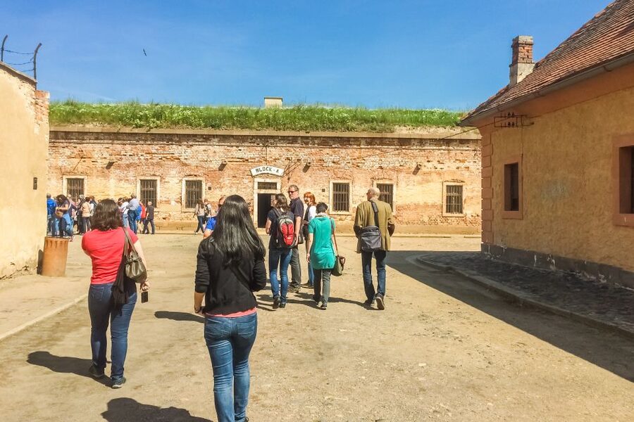 From Prague: Tour of Terezin Concentration Camp - Crossing to the Small Fortress: prison cells, Gestapo power, and the cell tied to Franz Ferdinand