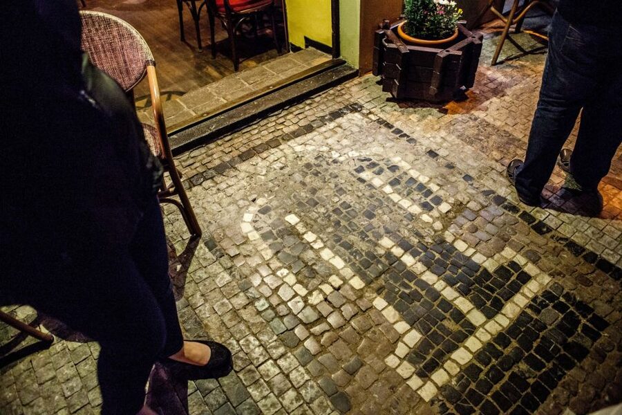 Ghost Walking Tour of Prague - Old Town Square after dark: Old Town Hall and the Astronomical Clock