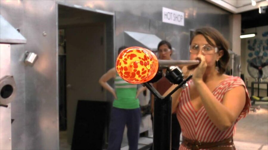 Glass blowing in Prague - UNESCO Intangible Heritage Glass, Right by the Furnace