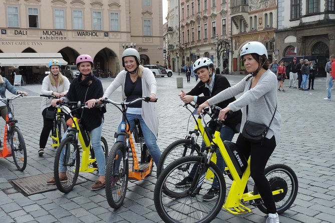 Grand City Tour of Prague on Cruiser e-Bikes or e-Scooters - Guide energy is what makes this tour feel worth it