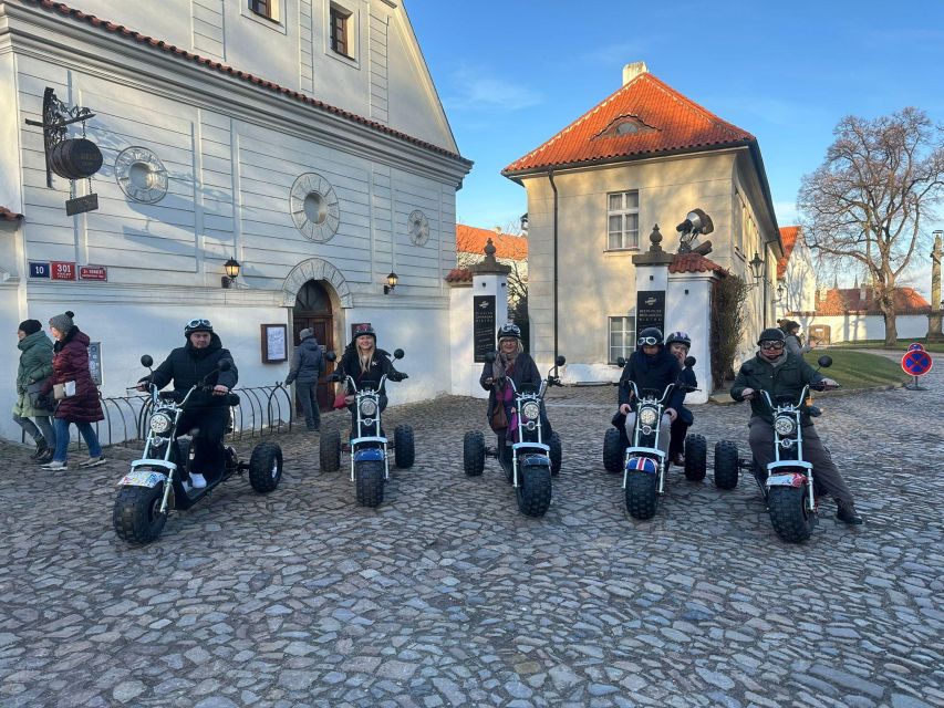 Grand City Tour on Electric Trike in Prague - Live Guided - Old Town Square Finish at a Human Pace