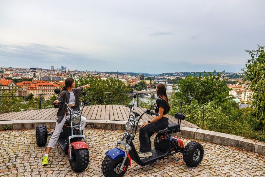 Grand City Tour on Electric Trike in Prague - Live Guided - Prague Castle Exterior and Strahov Monastery: Big Views Without the Ticket Rush