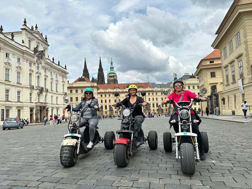 Heart of Prague tour on Tricycle electric scooter - Getting Started at Maltézské nám. 479/7 and the Supervised Test Drive