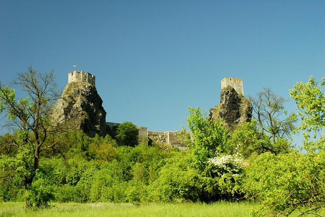 Hiking in fantastic Czech Paradise - Full Day Trip from Prague - Golden Path to Trosky Castle ruins, with legend on top