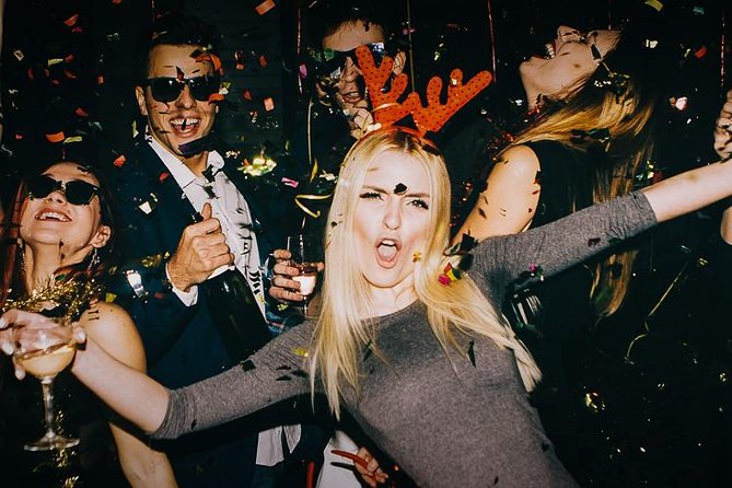 New Year's Eve Pub Crawl in Prague, end at KarLovy Lazne - Your First Stop: Getting In Fast at the Start Meet-Up