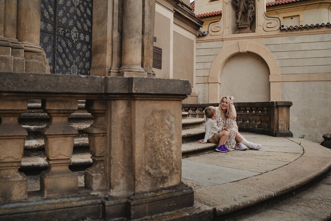 Photographer in Prague, private photoshoot - Kampa Park and Rudolfinum: water views plus architectural texture