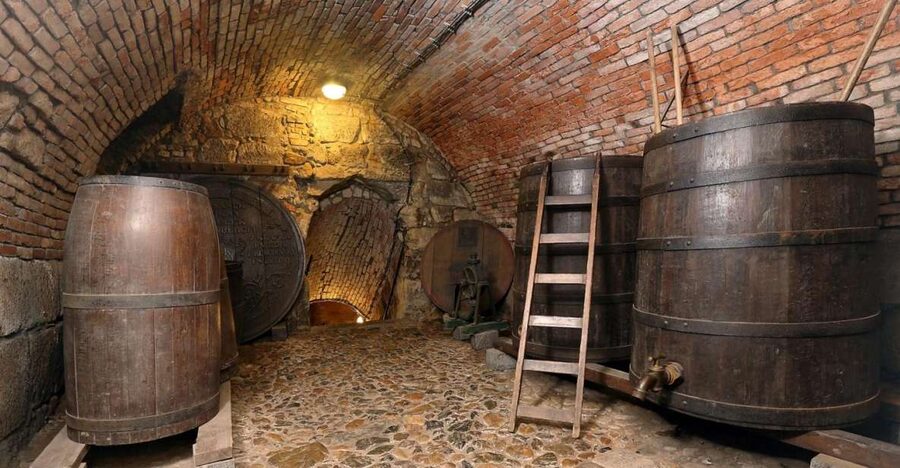 Pilsen: Brewery Museum Entrance with a Glass of Beer - Medieval cellars and early 1900s pubs: two different beer moods