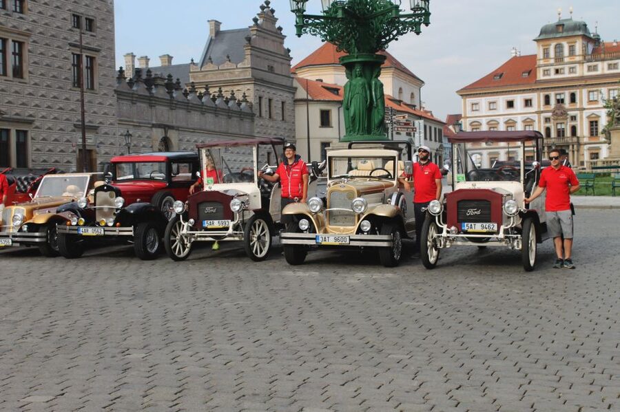 Prague: 1-Hour Vintage Car Tour - Getting picked up, then stepping into a heated old-timer replica