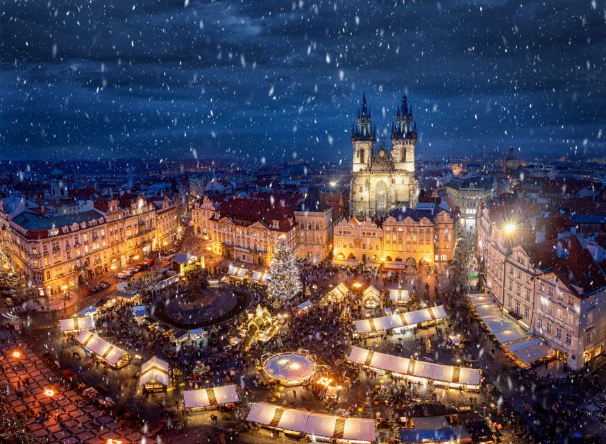 Prague: 2-3h Magical Christmas Markets Tour with Inclusions - Old Town Square: the classic view, with the right first stories