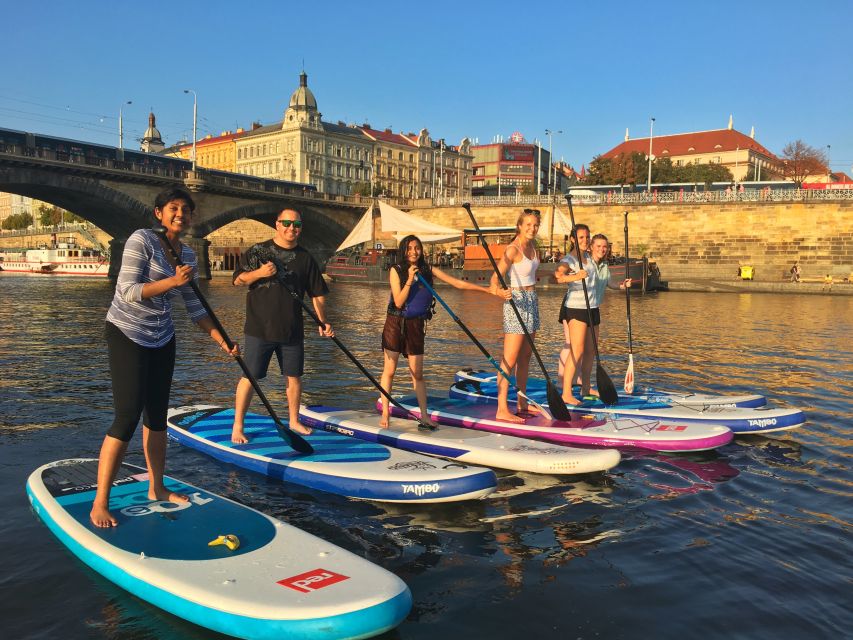 Prague: 2-Hour Paddle Boarding in the City Centre - Seeing Prague from water level: bridges, riverfront, and city skyline