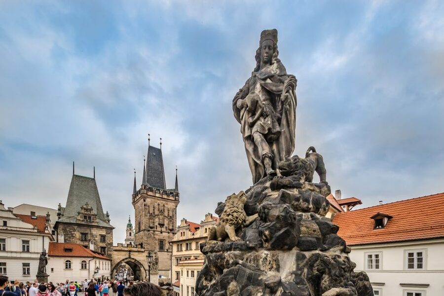 Prague: 3-Hour Walking Tour of Old Town & Prague Castle - Charles Bridge, statue stops, and myth turned into meaning