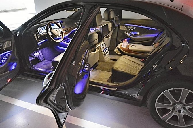 Prague airport luxury transfer by a Mercedes Benz S class - The Mercedes Benz S Class Ride, Plus Small Comforts