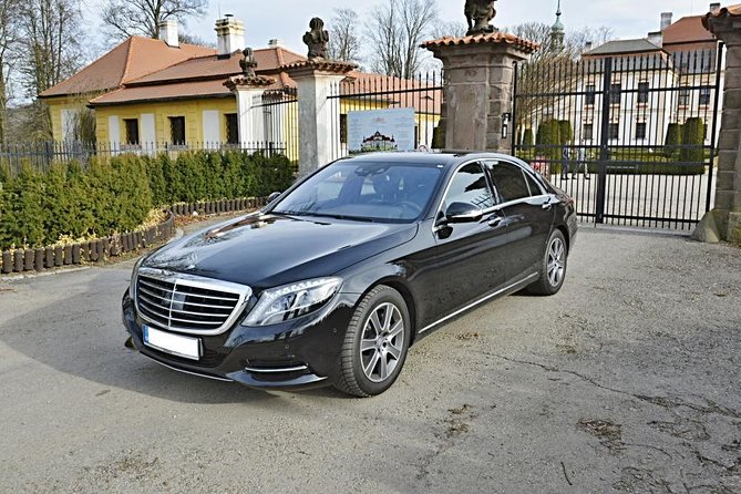Prague airport luxury transfer by a Mercedes Benz S class - Price Breakdown and Value for a Group of Up to Three