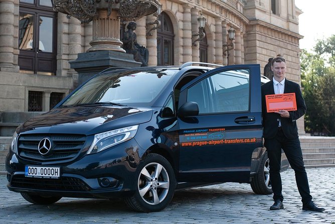 Prague Airport Shared Departure Transfer - Inside the air-conditioned minibus: Wi-Fi, water, and small comforts