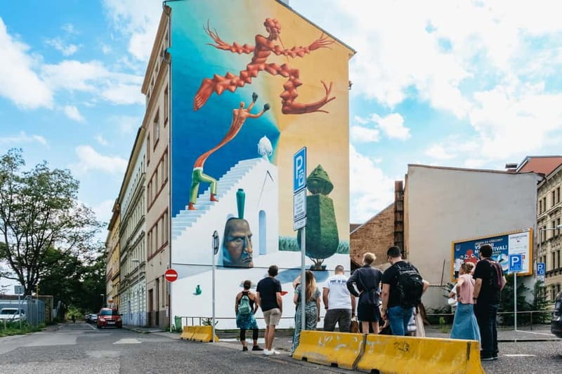 Prague: Alternative Prague Walking Tour - A former factory area: exhibitions, local fashion, murals, and even gin