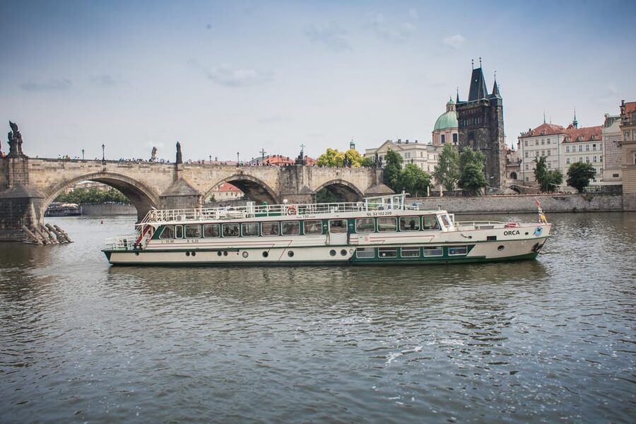Prague: An unforgettable 2-hour cruise on the Vltava River. - The main sights: Prague Castle and Charles Bridge from the water