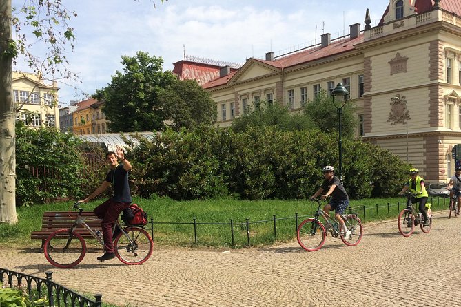 Prague Bike Tour - Stunning Viewpoints, Castle, City & Park - National Theater and Wenceslas Square, Prague’s center stage