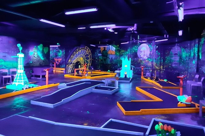 Prague Black Light Mini Golf Admission Ticket - Value for $16.90, What You Get for the Money