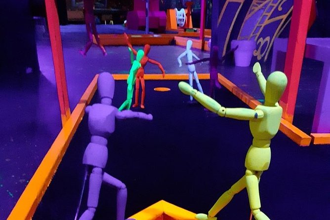 Prague Black Light Mini Golf and Games with free Drinks - The Games, Beyond 18 Holes: What You Can Actually Do Inside