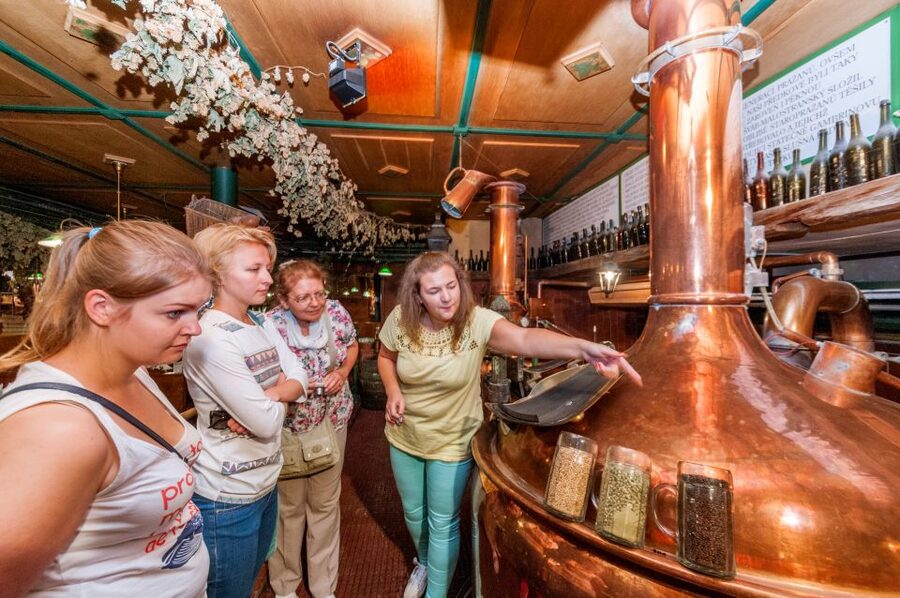 Prague: Brewery Tour with Unlimited Tastings - From Church of St. Ludmila to central Prague, with a guide doing the heavy lifting