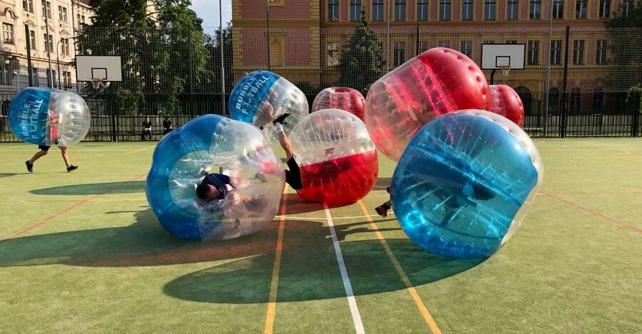 Prague: Bubbles football in city centre of Prague - What Happens in the 1-Hour Session: Setup, Rules, and Then Game Time
