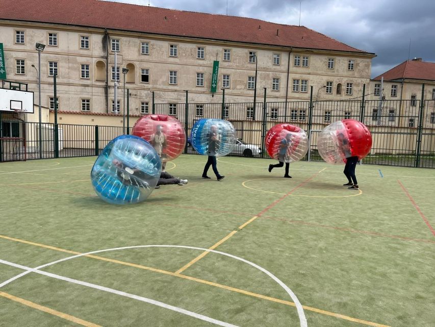 Prague: Bubbles football in city centre of Prague - Game Types You Can Expect: Bubble Football, British Bulldog, Last Man Standing