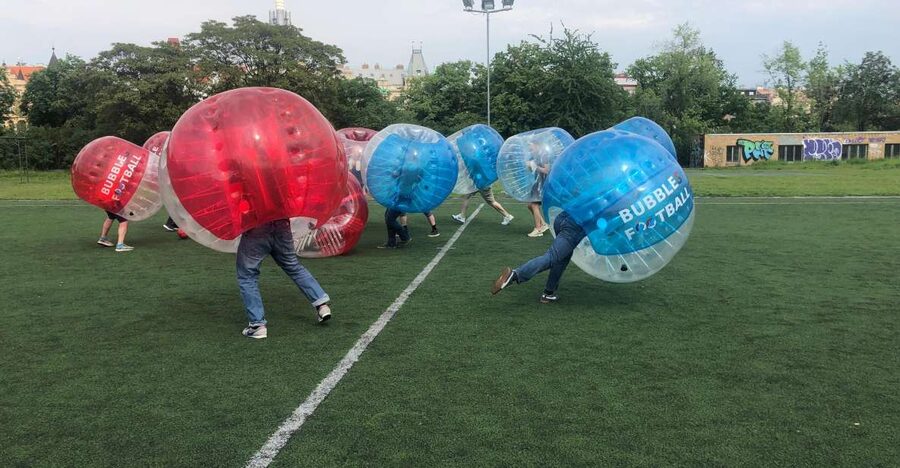 Prague: Bubbles football - Zorb Football in centrum - Gear and clothing: what you bring, what they provide, and what to wear
