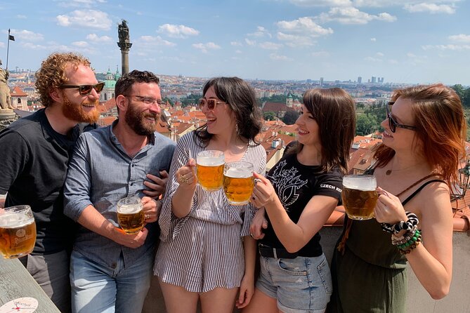 Prague Castle and Pubs Tour with Drinks Included - Nerudova uphill streets and the first hidden pub stop