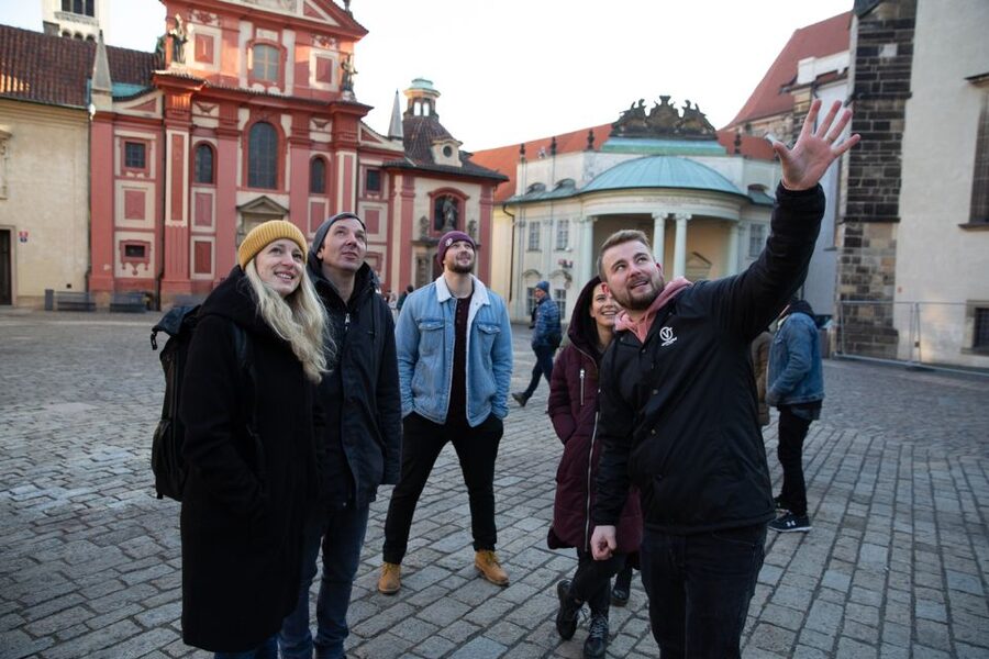 Prague: Castle Grounds & Highlights Walking Tour small-group - Guides set the tone: Josef, Jáchym, and David