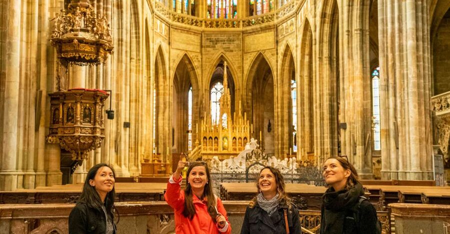Prague: Castle Tour with Local Guide and Entry Ticket - St. Vitus Cathedral: Gargoyles, Mucha Stained Glass, and the Gothic Feel