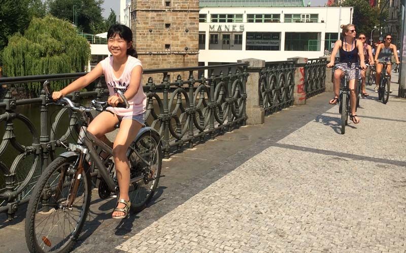 Prague: Classic City Bike Tour - Municipal House and the New Town stretch: seeing Prague’s scale fast