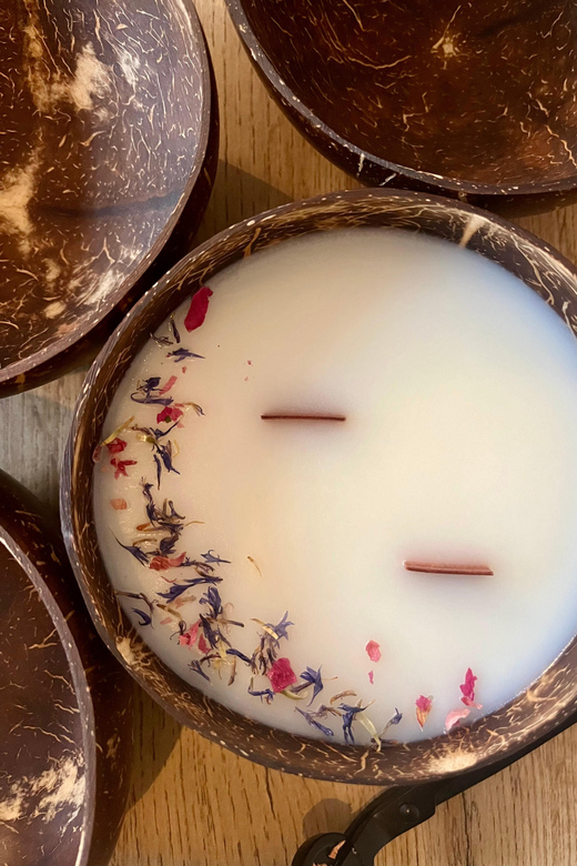 Prague: Coconut Candle Workshop - Coconut shell bowls and soy-coconut wax, in plain terms