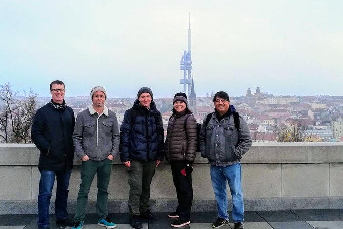 Prague Cold War Walking Tour - The upside-down King Wenceslas statue and modern political humor